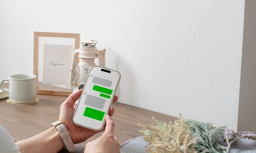 スマホでトークアプリ