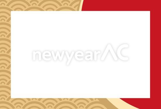 正月枠 No 年賀状素材 21 令和3年 丑年 なら年賀状ac