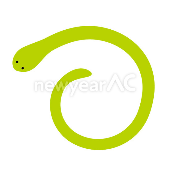 ぐるぐる蛇　緑