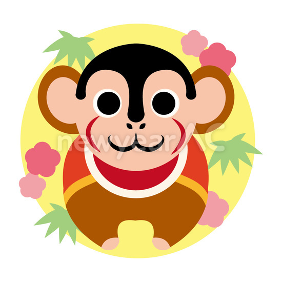 猿の新年挨拶