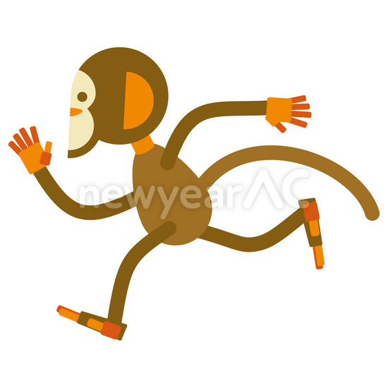 走る猿