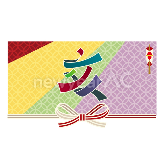 リボンの亥年賀状