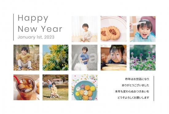 写真フレーム年賀状　正方形