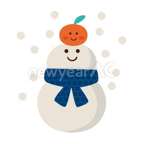 雪だるまとみかん