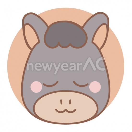 頷く表情の黒い馬