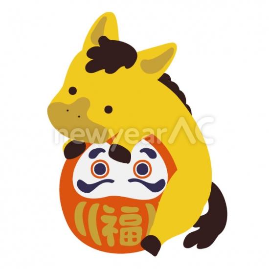 だるまと馬