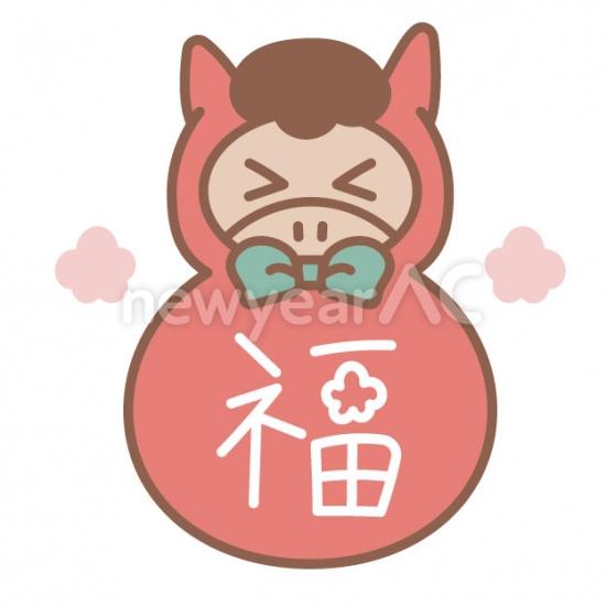 馬のダルマ
