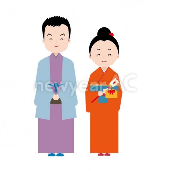 年賀状 着物