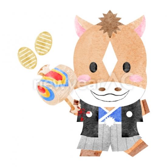和服の干支の馬