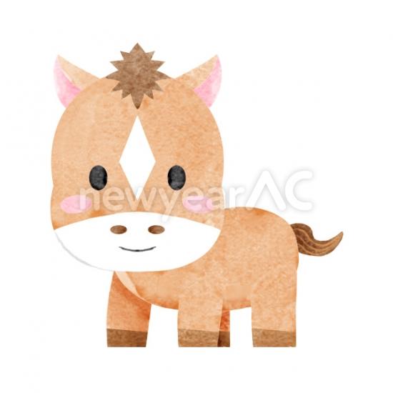 かわいい干支の馬