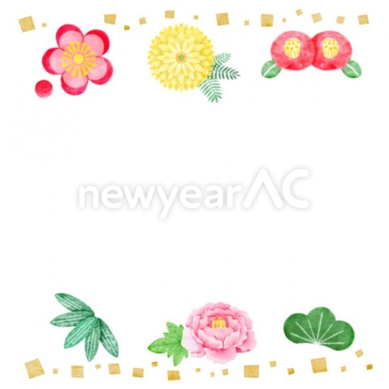 花　上下ライン