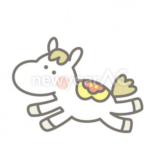 走る馬