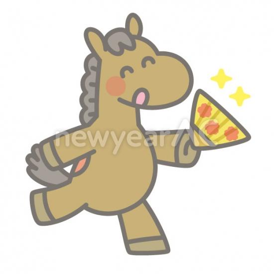 扇と馬