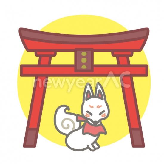 狐と鳥居