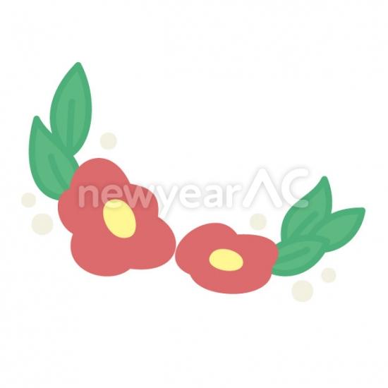 角イラスト椿