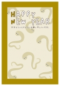 HAPPY NEW YEAR 巳　枠あり