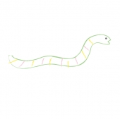 手描き風ヘビ