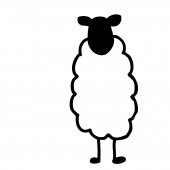 モダンシンプル羊