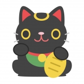 黒い招き猫