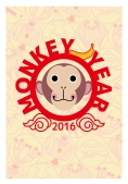 ロゴ風デザイン新年挨拶