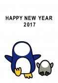 ペンギン年賀状