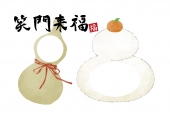 瓢箪と鏡餅