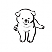 犬の水墨画6