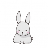 挨拶をするうさぎ