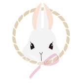うさぎと水引き