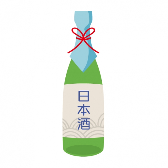 緑色の瓶の日本酒