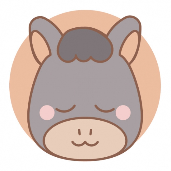 頷く表情の黒い馬