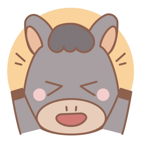 万歳する馬