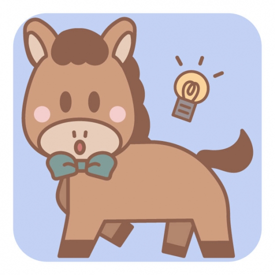 ひらめきの表情の茶色の馬