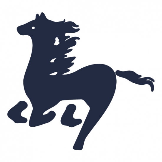 馬の文字イラスト