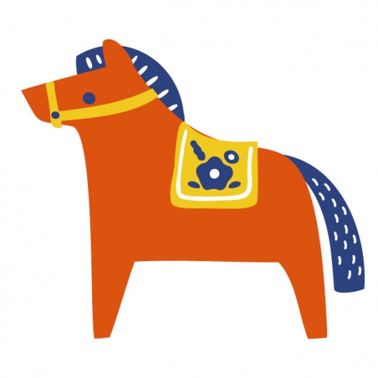 北欧風の馬