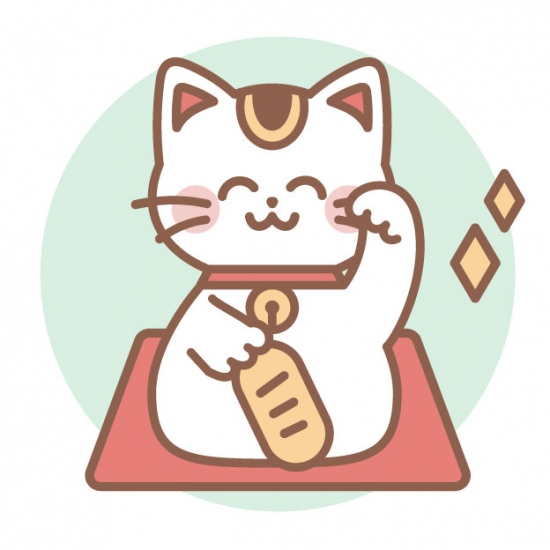 笑顔の招き猫