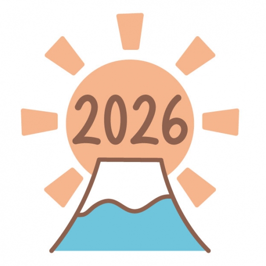 2026のロゴと富士山