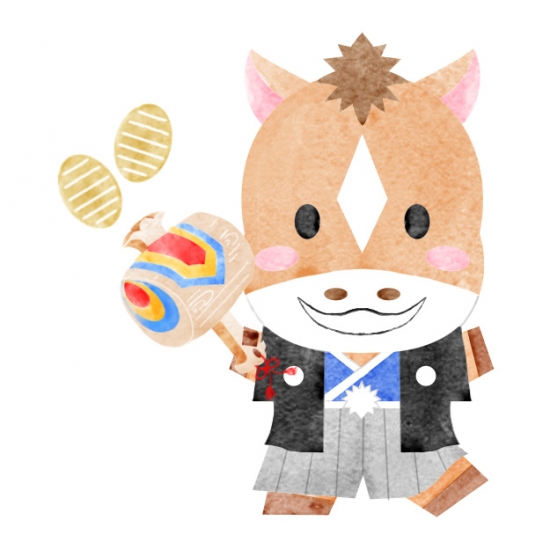 和服の干支の馬