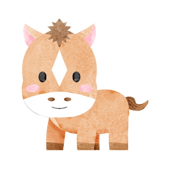 かわいい干支の馬