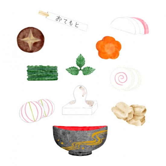 お雑煮モチーフ