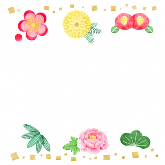 花　上下ライン