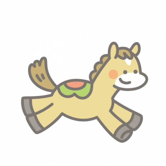 走る馬
