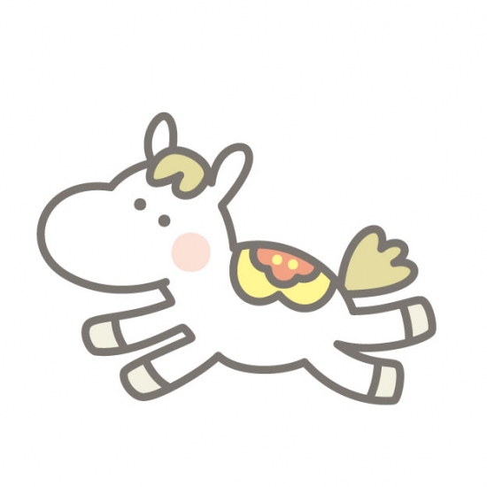 走る馬