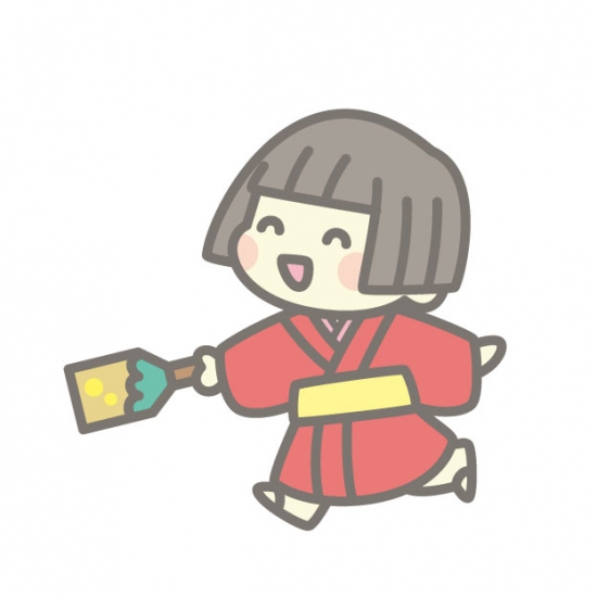 羽付き　女の子